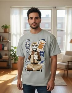 Playera Máscara De Látex Naruto Miso Chashu Hombre