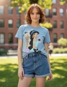 Playera Máscara De Látex Jazmín De Agrabah Mujer