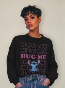 Pullover Máscara De Látex Disney Stitch Hug Me Mujer