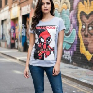 Playera Máscara De Látex Chibi Wade Mujer