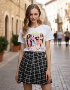 Playera Máscara De Látex Barbie Girl Squad Mujer
