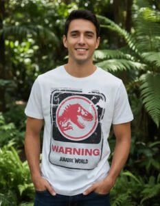 Playera Mascara De Látex T-rex Ahead Hombre
