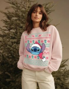 Pullover Máscara De Látex Stitch Ugly Mujer