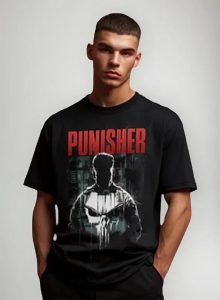 Playera Mascara De Latex Punisher Hombre