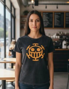 Playera Máscara De Látex Bandera De Heart Mujer