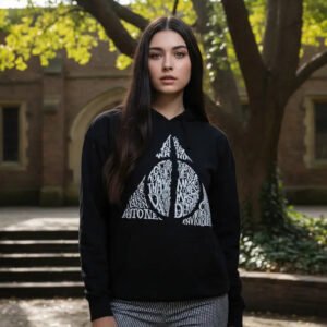 Hoodie Máscara De Látex Reliquias De La Muerte Mujer