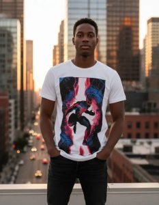 Playera Máscara De Latex Into The Spider-verse Hombre