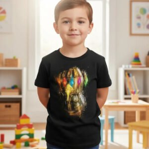 Playera Mascara De Latex Infinity Gauntlet Niño