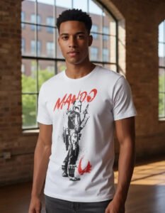 Playera Máscara De Látex Mando Was Here Hombre