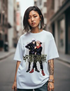 Playera Máscara De Látex Gojo Sensei Mujer