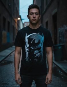 Playera Máscara De Látex Gotham's Vigilante Hombre