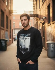 Pullover Máscara De Látex Justice League Hombre