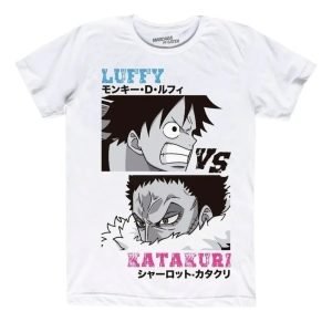 Playera Mascara De Látex Luffy Vs Katakuri Hombre