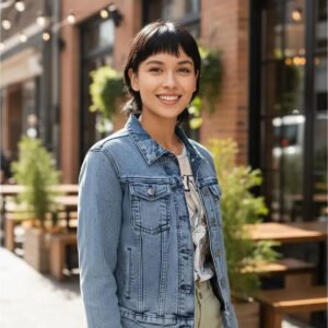 Jacket Máscara De Látex Lola Bunny Denim Jacket Mujer