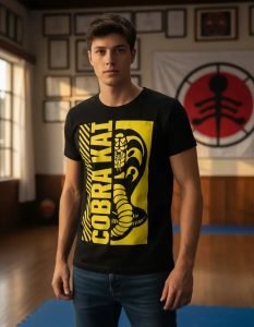 Playera Mascara De Látex Beware The Cobra Hombre