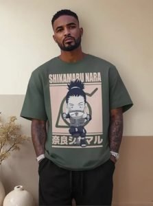 Playera Máscara De Látex Naruto Shikamaru Nara Hombre