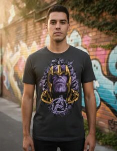 Playera Máscara De Látex Mad Titan Hombre