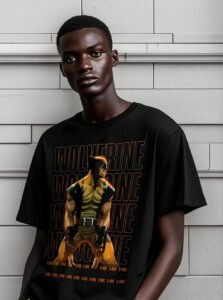 Playera Máscara De Látex Wolverine Hombre