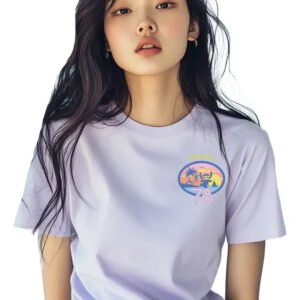 Playera Máscara De Látex Stitch Hawai Surf Club Mujer