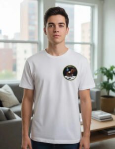 Playera Máscara De Látex Primer Alunizaje Genderless