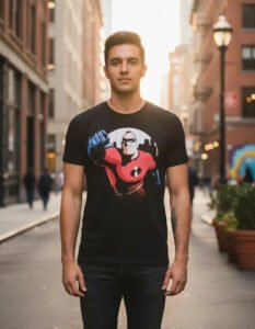 Playera Máscara De Látex Los Increibles Bob Parr Hombre