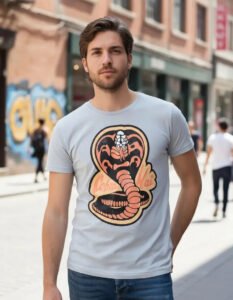 Playera Mascara De Látex King Cobra Hombre