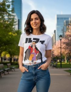 Playera Máscara De Látex Grand Line Man Mujer