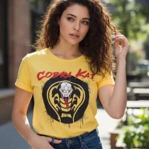 Playera Máscara De Látex Karate Valley Mujer