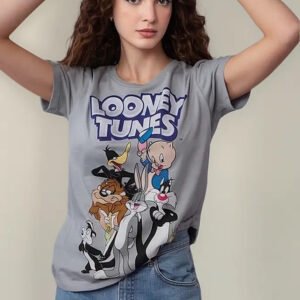 Playera Máscara De Látex Looney Folks Mujer