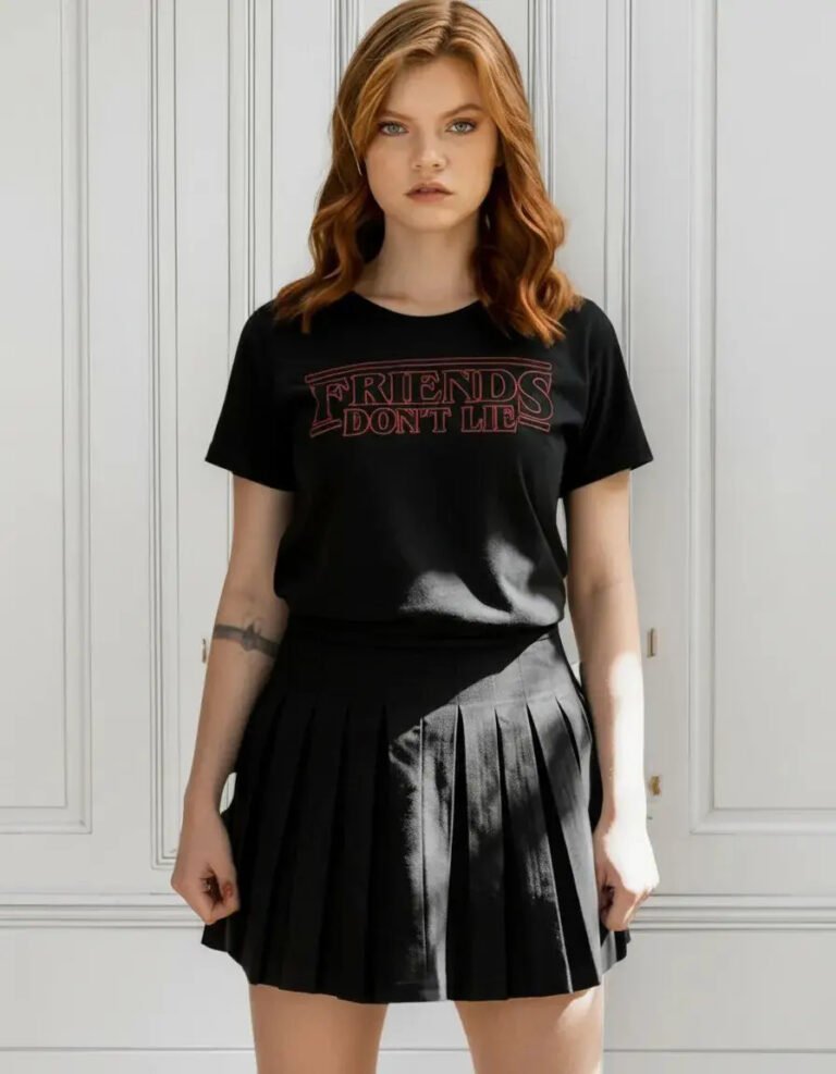 Playera Máscara De Látex Friends Don’t Lie Mujer Mlst Mujer