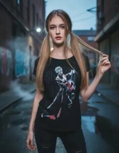 Playera Mascara De Látex Death Of The Family Mujer