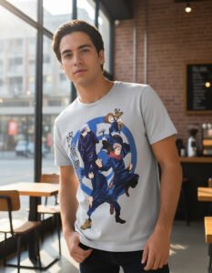 Playera Máscara De Látex Colegio Jujutsu Hombre