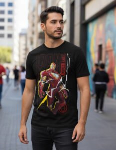 Playera Máscara De Látex Tony Stark Hombre