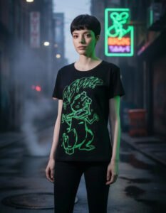 Playera Máscara De Látex The Great Reptar Mujer