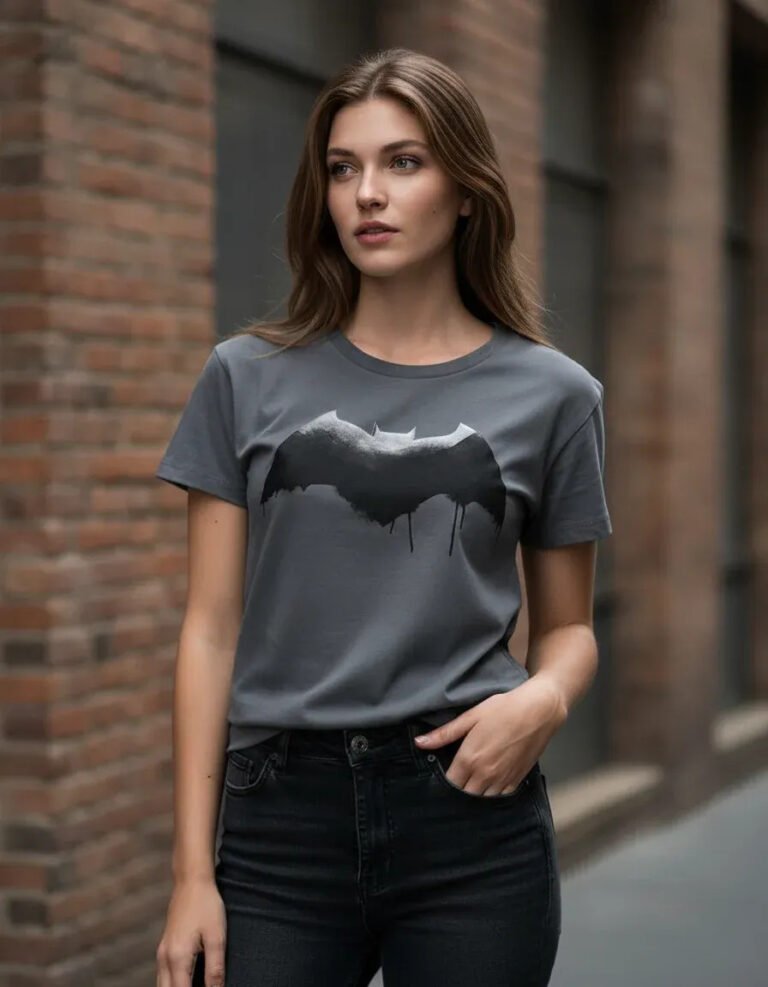 Playera Máscara De Látex Jl Batman Mujer