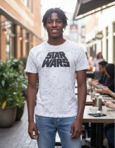 Playera Mascara De Látex Star Wars Retro Hombre