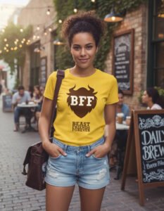 Playera Máscara De Látex Disney Beasts Friends Forever Mujer