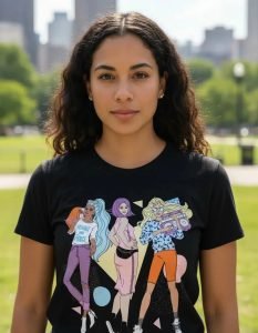 Playera Máscara De Látex In Style Mujer