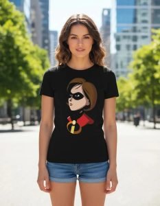 Playera Máscara De Látex Elastgirl Mujer