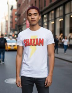 Playera Máscara De Látex The Great Shazam Hombre