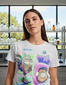 Playera Máscara De Látex Science Partners Mujer