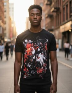 Playera Máscara De Látex Spidey-verse Hombre