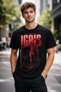 Playera Máscara De Látex Igris Solo Leveling Hombre