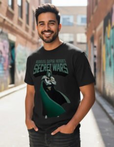 Playera Máscara De Látex Marvel Doom Hombre