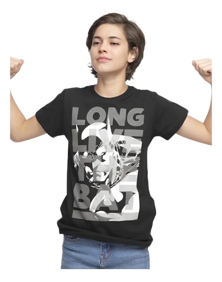 Playera Mascara De Latex Long Live The Bat Mldc Niño