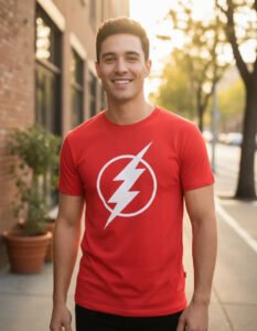 Playera Máscara De Látex The Flash Logo Hombre