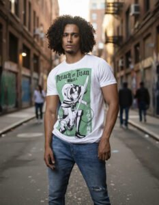 Playera Máscara De Látex Capitán Ackerman Hombre