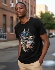 Playera Mascara De Latex When Gods Walk The Eart Hombre