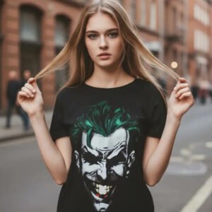 Playera Mascara De Látex Smile Mujer