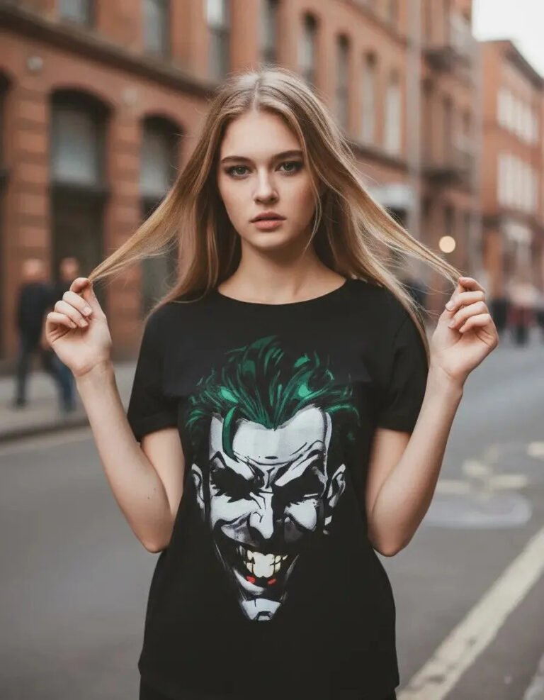 Playera Mascara De Látex Smile Mujer